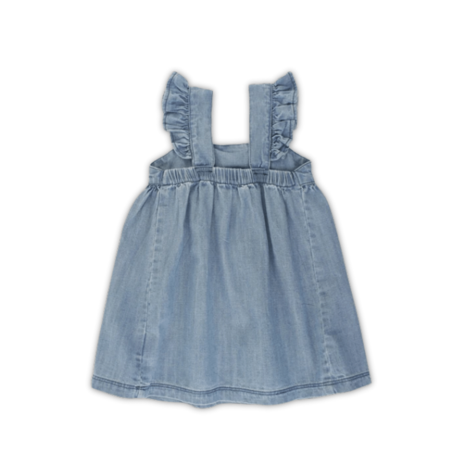 Denim Flutter Bow Dress - Lizzy G's Fine Gifts