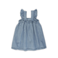 Denim Flutter Bow Dress - Lizzy G's Fine Gifts