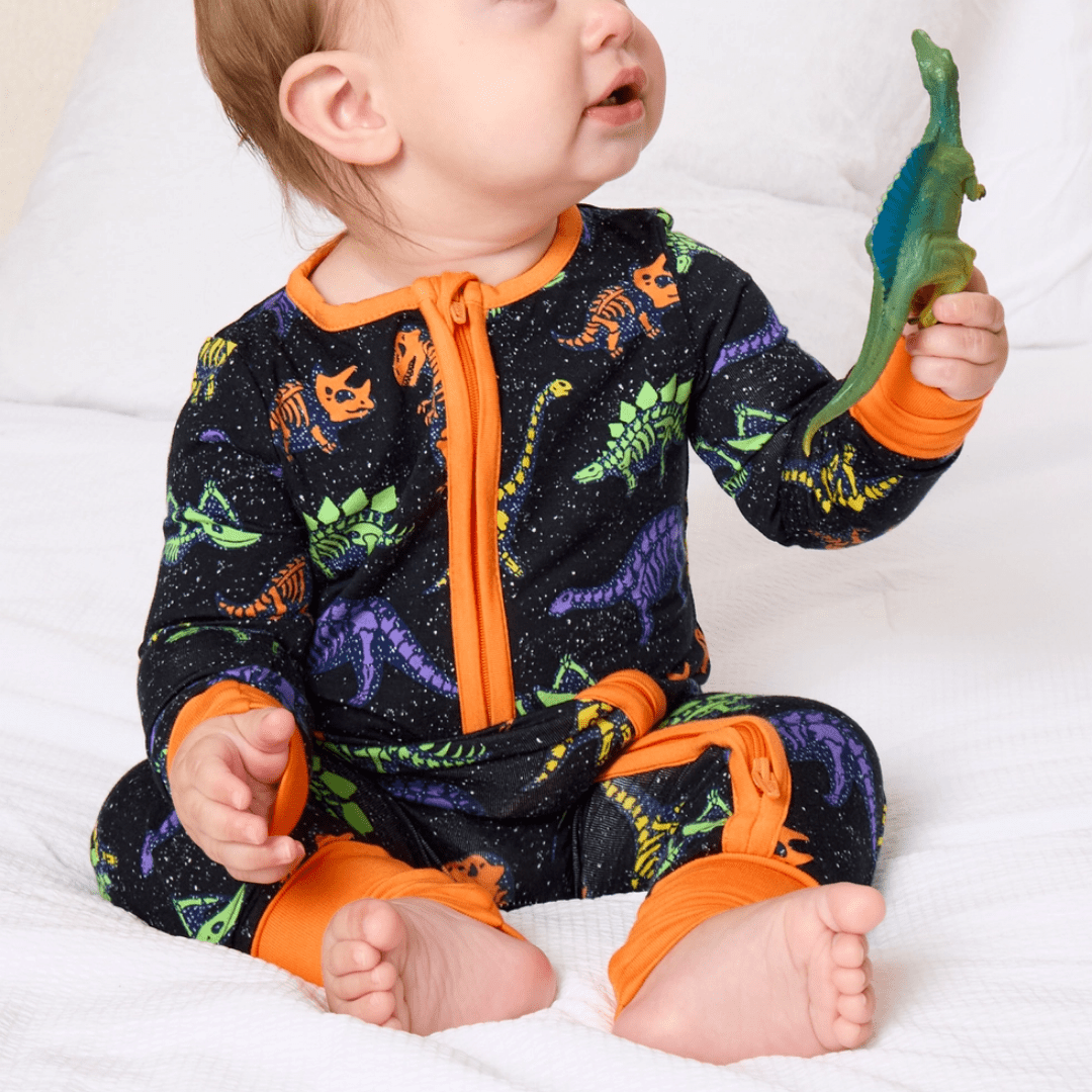 Dino Glow-in-the-Dark Footie PJs - Lizzy G's Fine Gifts
