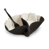 Divided Pistachio Dish with Spoon - Lizzy G's Fine Gifts