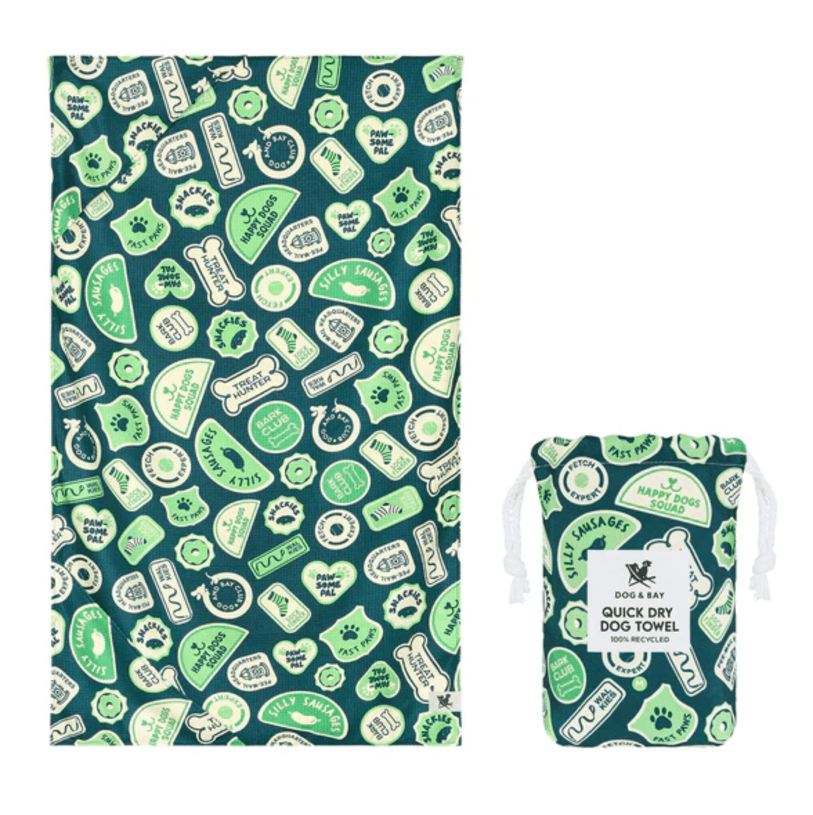 Dog Towel - Dog & Bay Club Large - Lizzy G's Fine Gifts