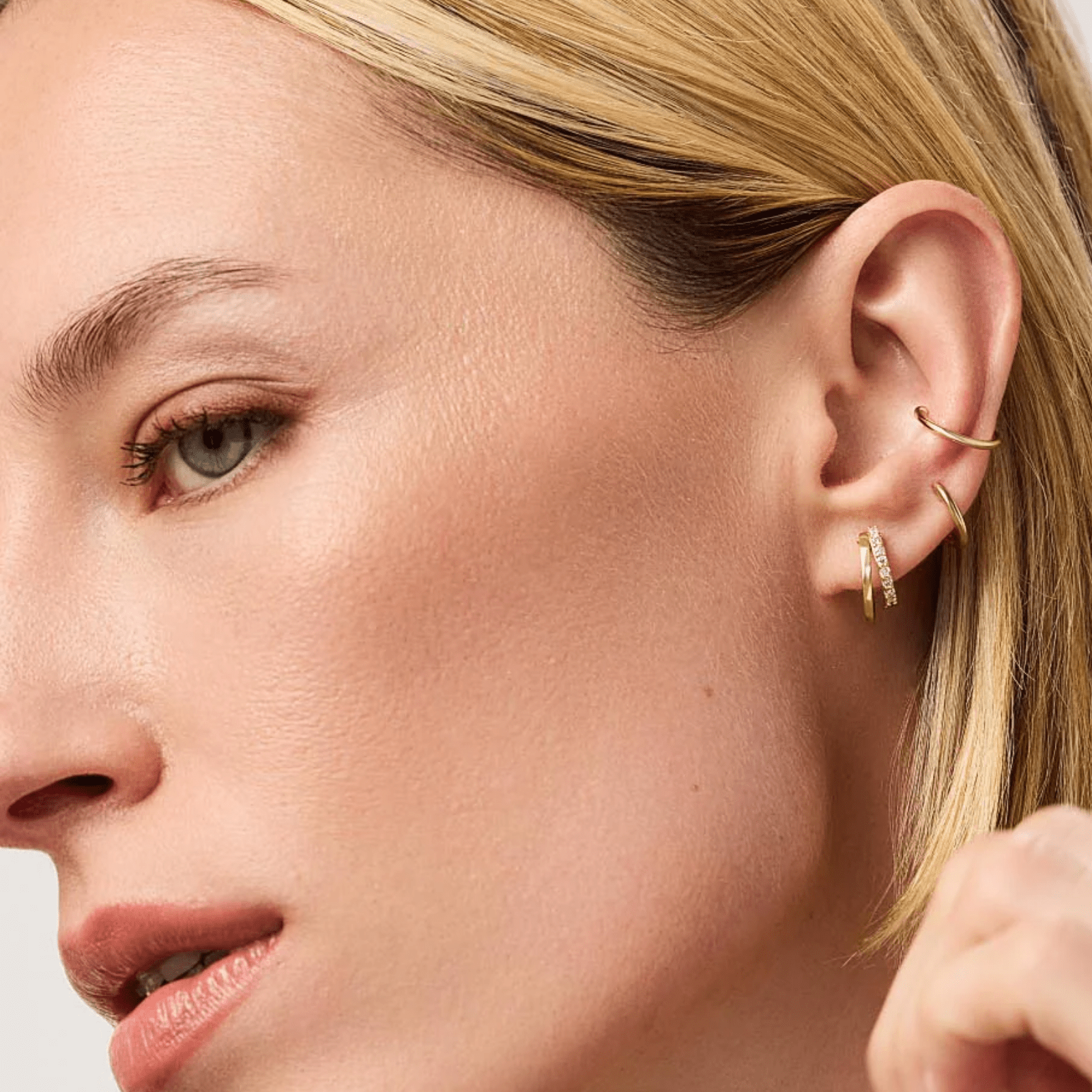 Double Hoop Earrings - Toda - Lizzy G's Fine Gifts