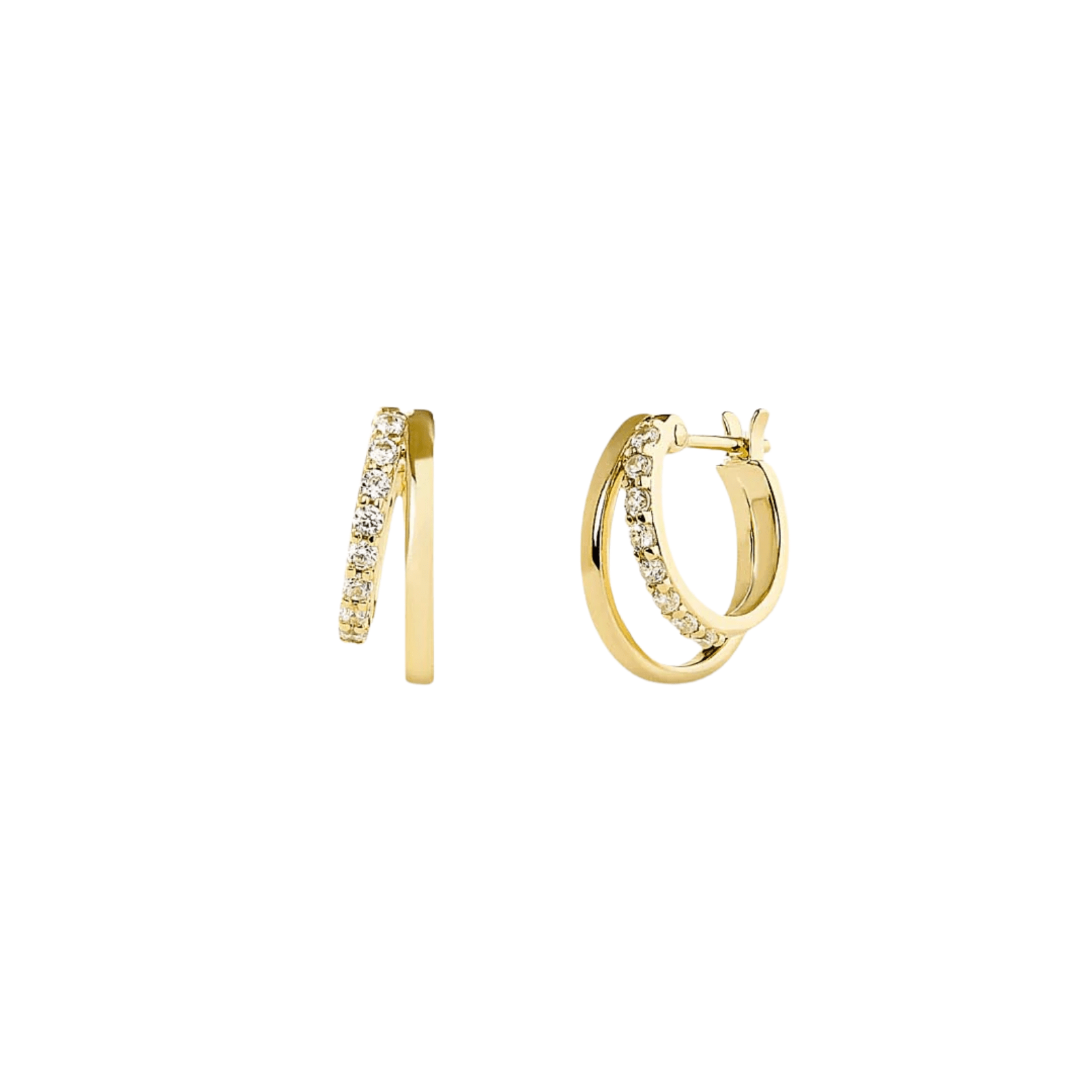 Double Hoop Earrings - Toda - Lizzy G's Fine Gifts