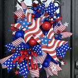 Double Star Flag Metal Decor - Lizzy G's Fine Gifts
