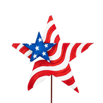 Double Star Flag Metal Decor - Lizzy G's Fine Gifts