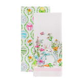 Easter Bunny Tea Towels/Set 2 - Lizzy G's Fine Gifts