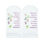 Ecclesiastes 3:1 No Show Socks - Lizzy G's Fine Gifts