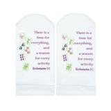 Ecclesiastes 3:1 No Show Socks - Lizzy G's Fine Gifts