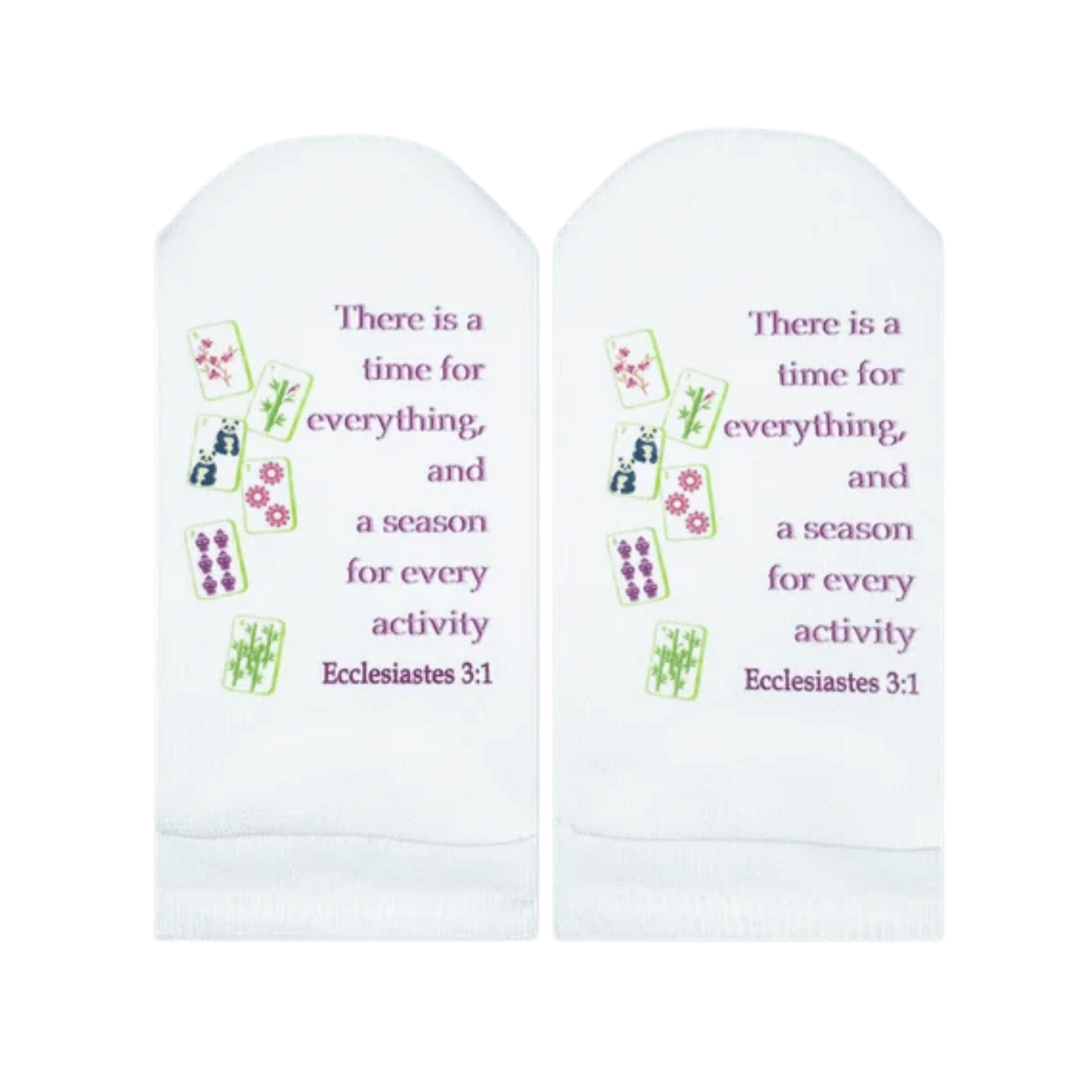 Ecclesiastes 3:1 No Show Socks - Lizzy G's Fine Gifts