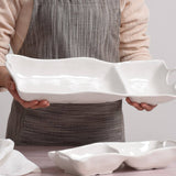 Rectangle Melamine Chip & Dip Server