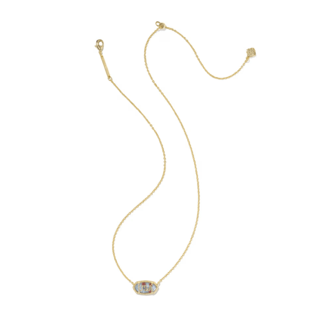 Elisa USA Pendant Necklace - Lizzy G's Fine Gifts