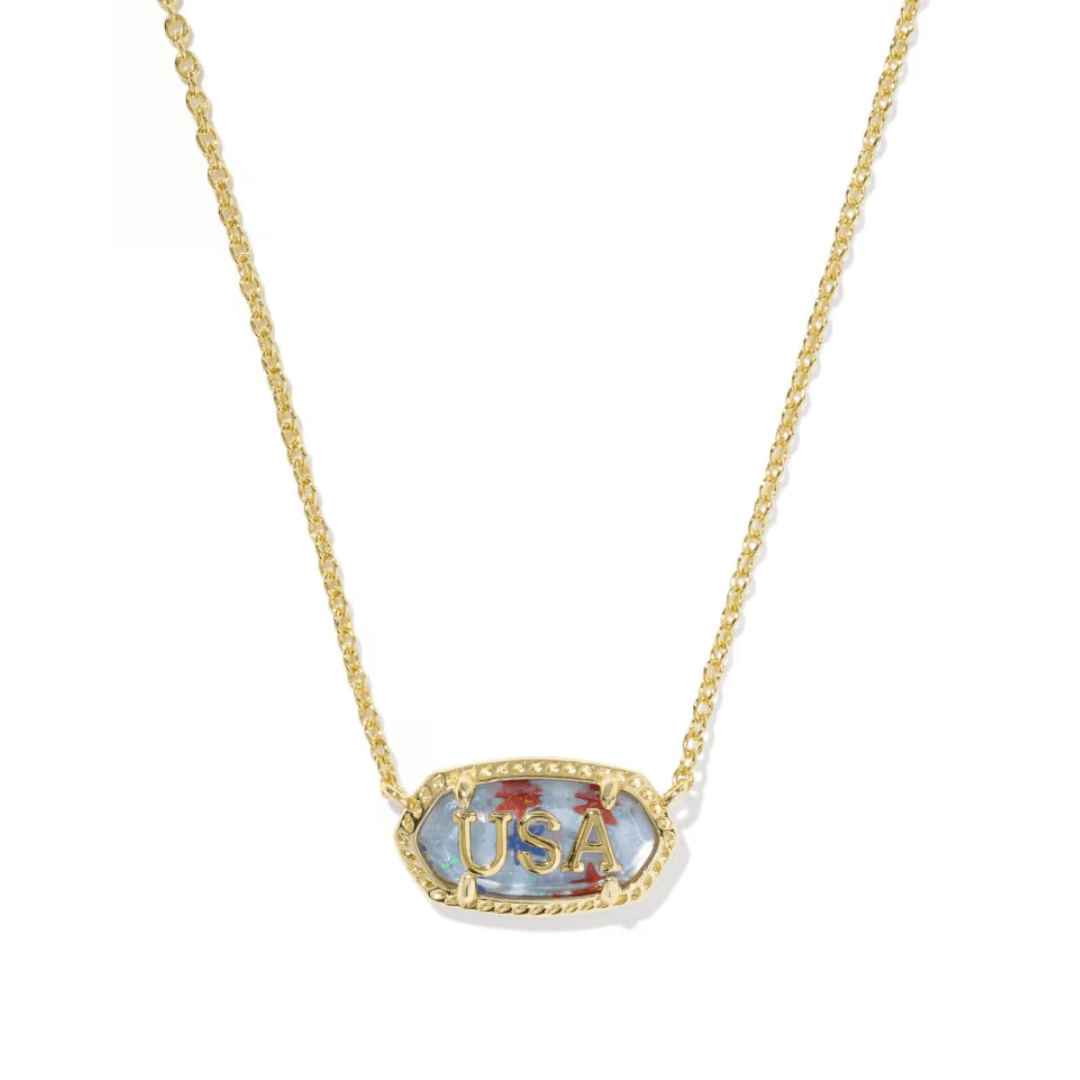 Elisa USA Pendant Necklace - Lizzy G's Fine Gifts