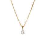Elise Delicate Solitaire Pendant Necklace - Lizzy G's Fine Gifts