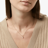 Elise Delicate Solitaire Pendant Necklace - Lizzy G's Fine Gifts