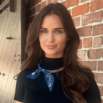 Elodie Ball Bead Scarf Necklace - Navy and Seafoam - Lizzy G's Fine Gifts