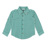 Emerald Gingham Long Sleeve Button Down - Lizzy G's Fine Gifts