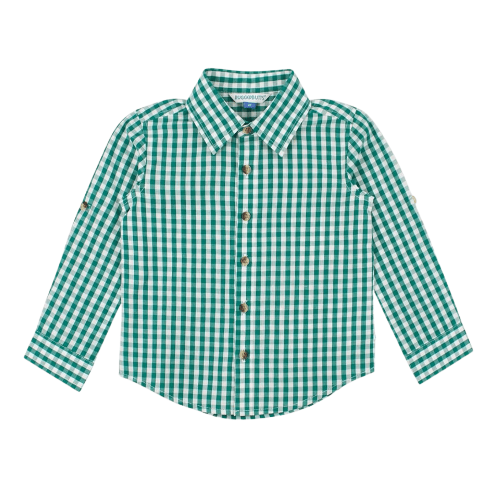Emerald Gingham Long Sleeve Button Down - Lizzy G's Fine Gifts