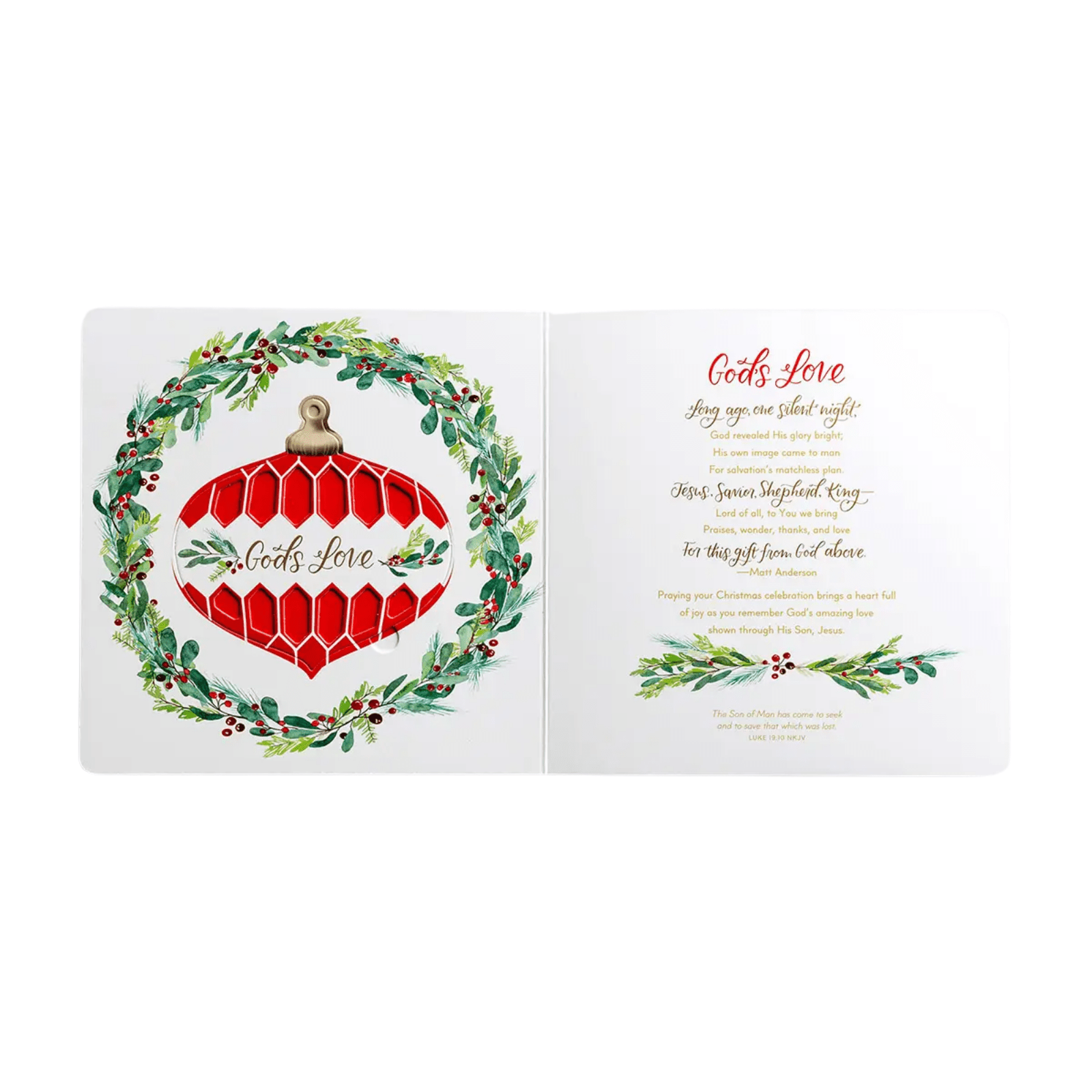 Emmanuel Ornament Board Book - Lizzy G's Fine Gifts