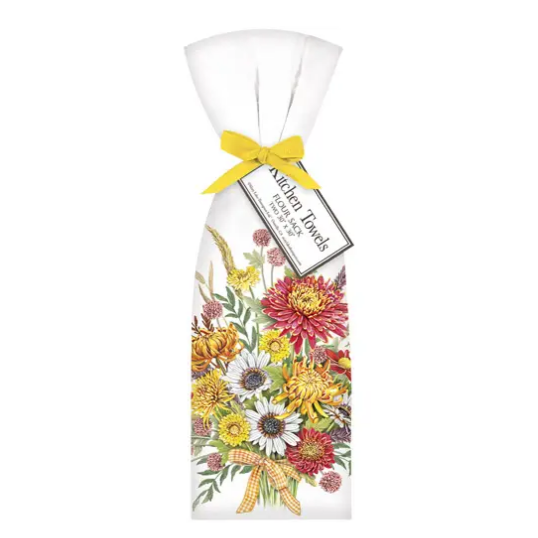 Fall Mums Pumpkin Towel Set - Lizzy G's Fine Gifts