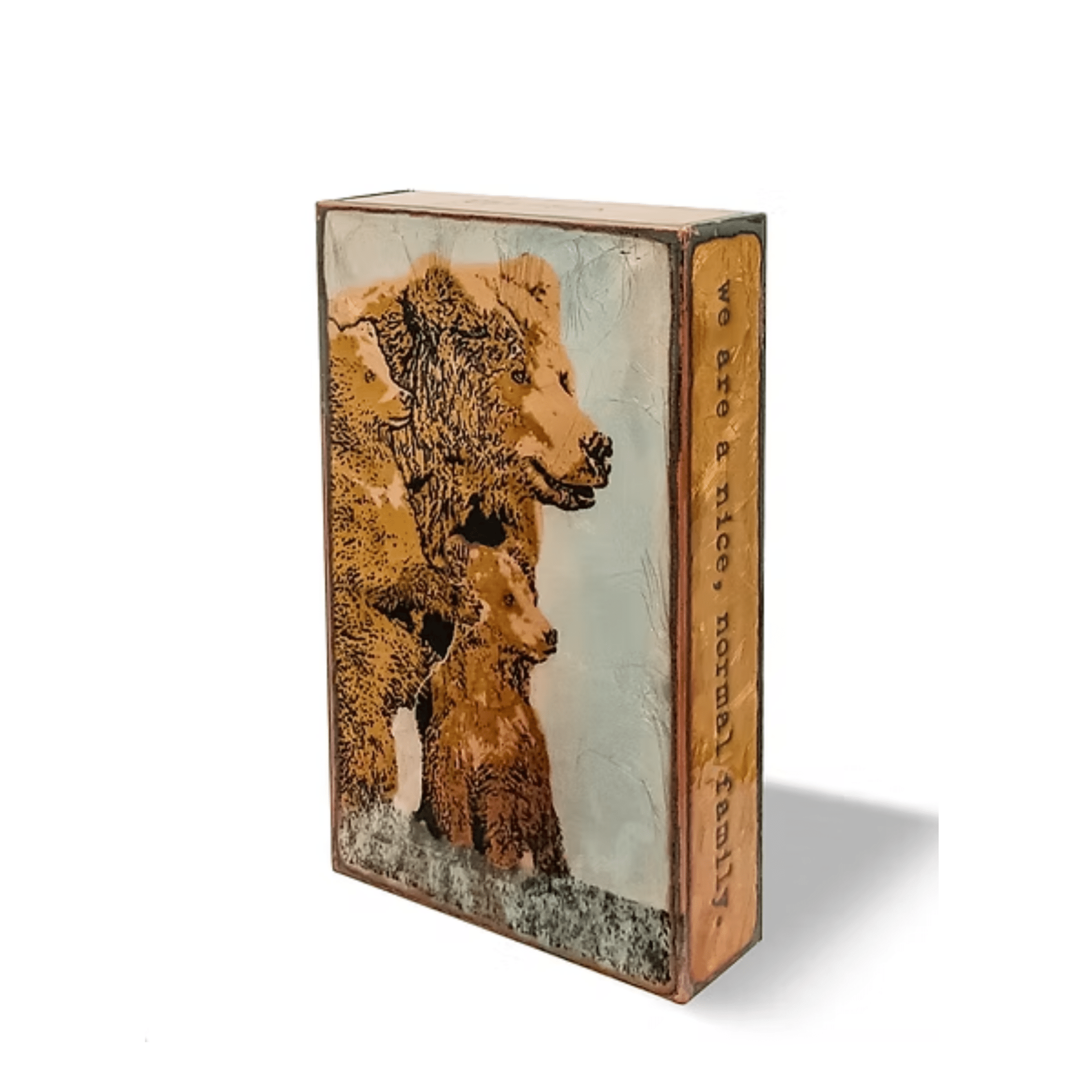 Familia - 259 - Copper Art Block - Lizzy G's Fine Gifts
