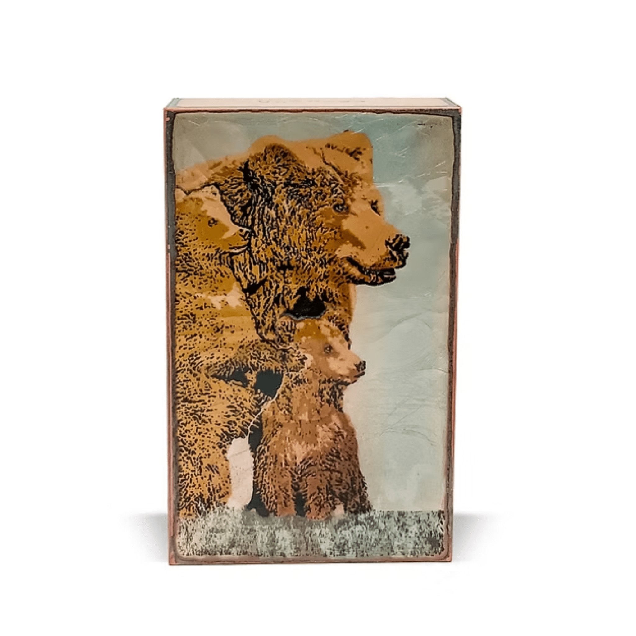 Familia - 259 - Copper Art Block - Lizzy G's Fine Gifts