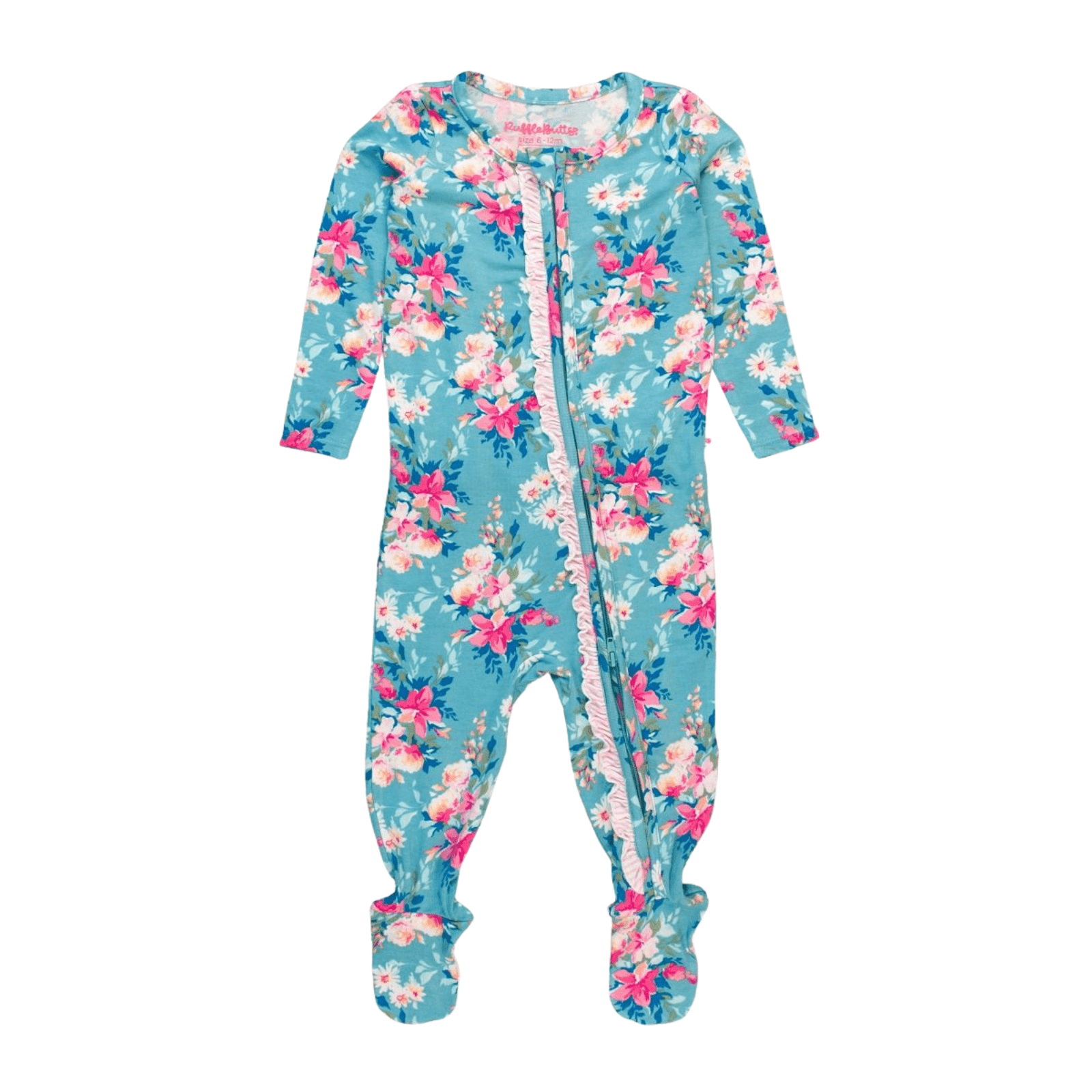 Fancy Me Floral Footie PJs - Lizzy G's Fine Gifts