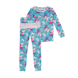 Fancy Me Floral Toddler Two Piece PJ Set - Lizzy G's Fine Gifts