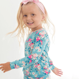 Fancy Me Floral Toddler Two Piece PJ Set - Lizzy G's Fine Gifts