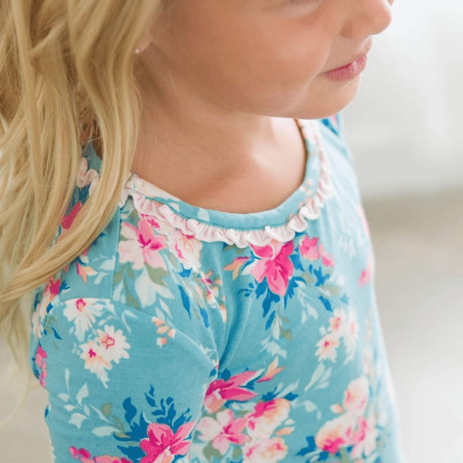 Fancy Me Floral Toddler Two Piece PJ Set - Lizzy G's Fine Gifts