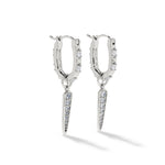 Fate Charm Huggie Earrings - Lizzy G's Fine Gifts