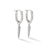 Fate Charm Huggie Earrings - Lizzy G's Fine Gifts