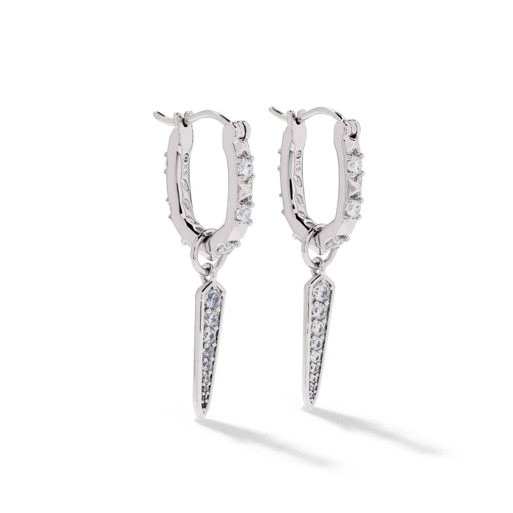 Fate Charm Huggie Earrings - Lizzy G's Fine Gifts