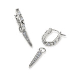 Fate Charm Huggie Earrings - Lizzy G's Fine Gifts