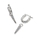 Fate Charm Huggie Earrings - Lizzy G's Fine Gifts
