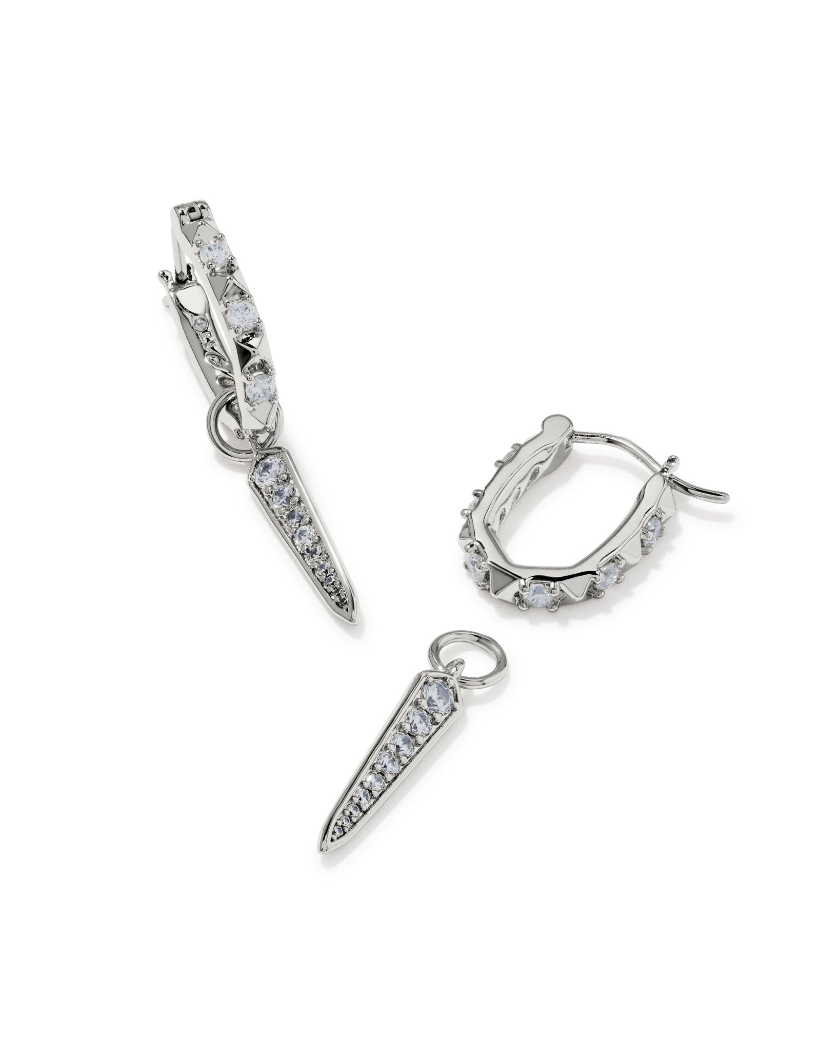 Fate Charm Huggie Earrings - Lizzy G's Fine Gifts
