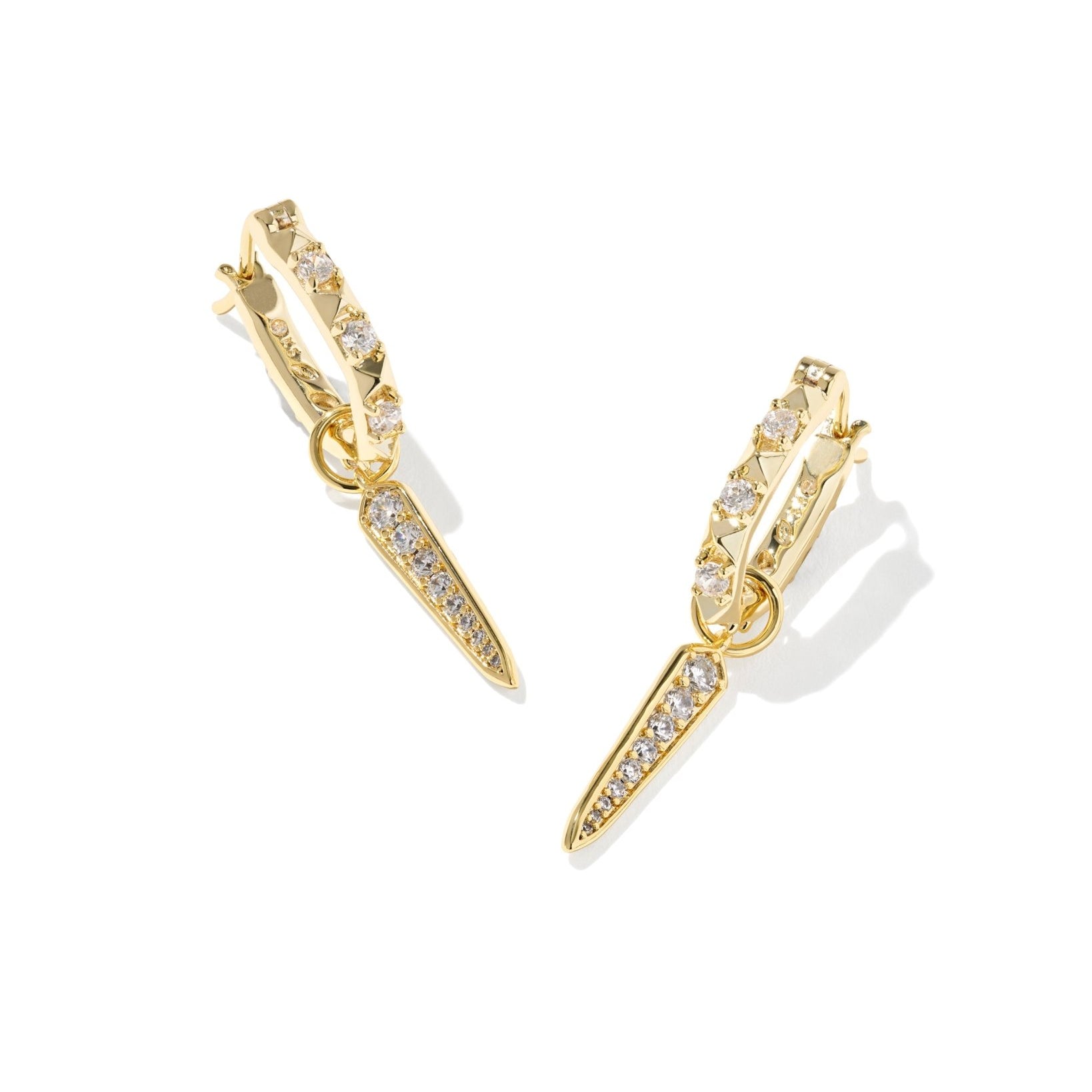 Fate Charm Huggie Earrings - Lizzy G's Fine Gifts