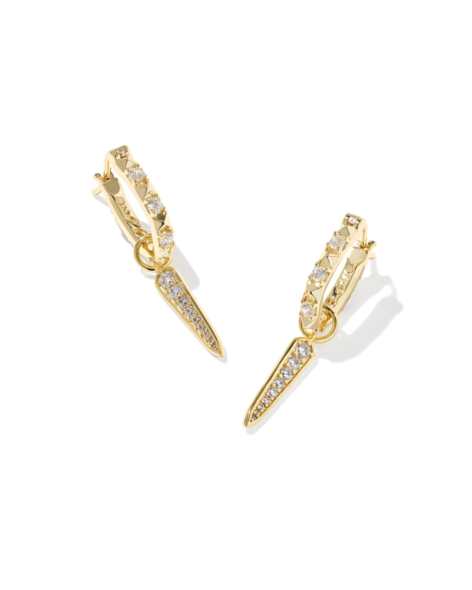 Fate Charm Huggie Earrings - Lizzy G's Fine Gifts