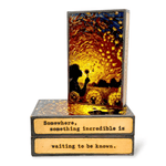 Field of Dreams - 286 - Copper Art Block - Lizzy G's Fine Gifts