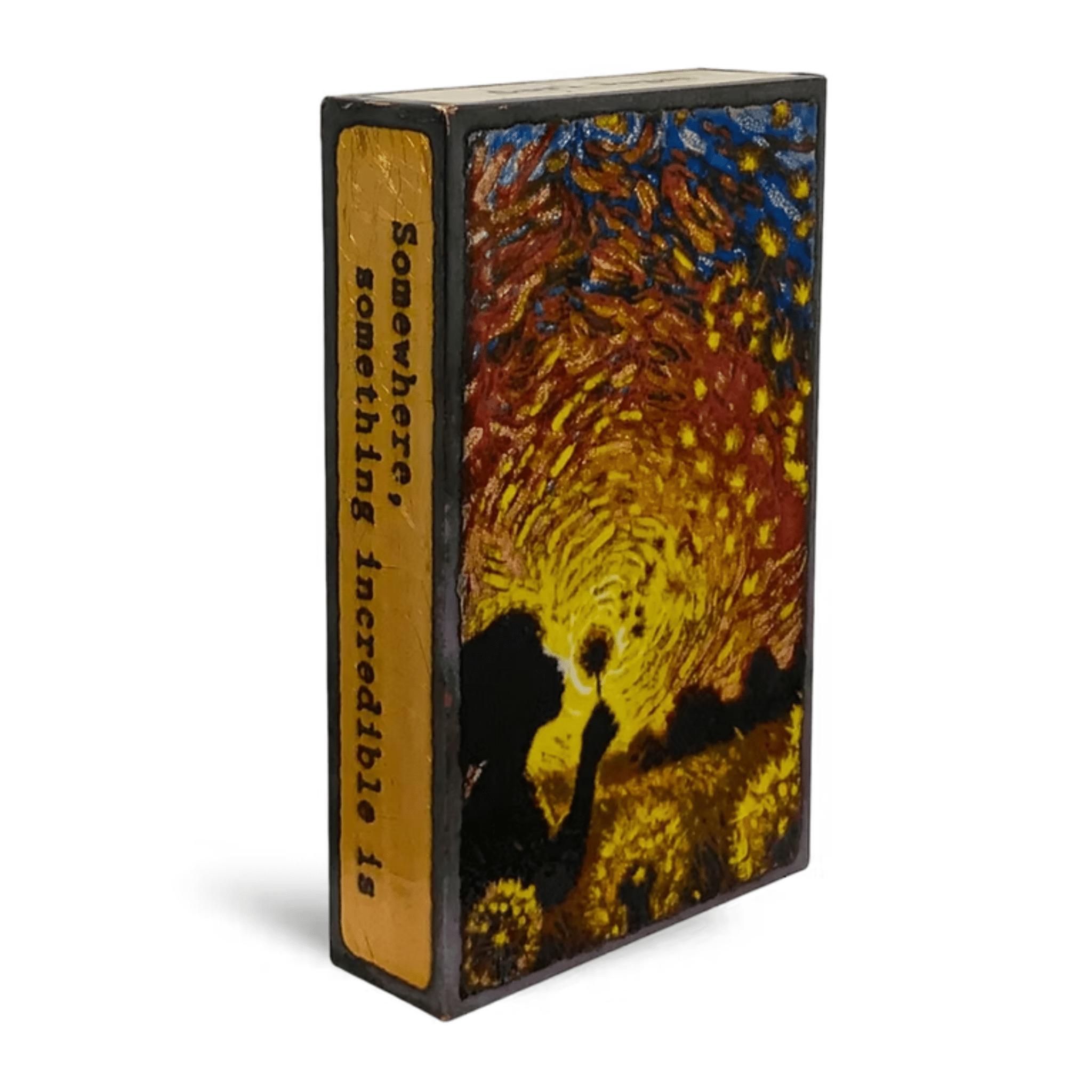 Field of Dreams - 286 - Copper Art Block - Lizzy G's Fine Gifts