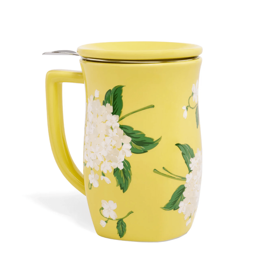 Fiore Cup Tea Cup with Infuser - Lizzy G's Fine Gifts