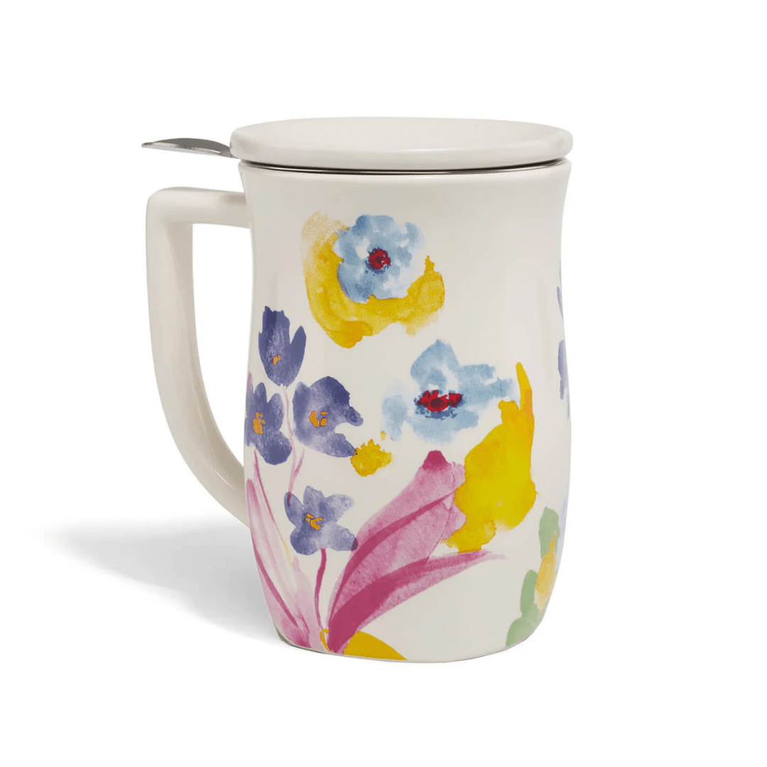 Fiore Cup Tea Cup with Infuser - Lizzy G's Fine Gifts