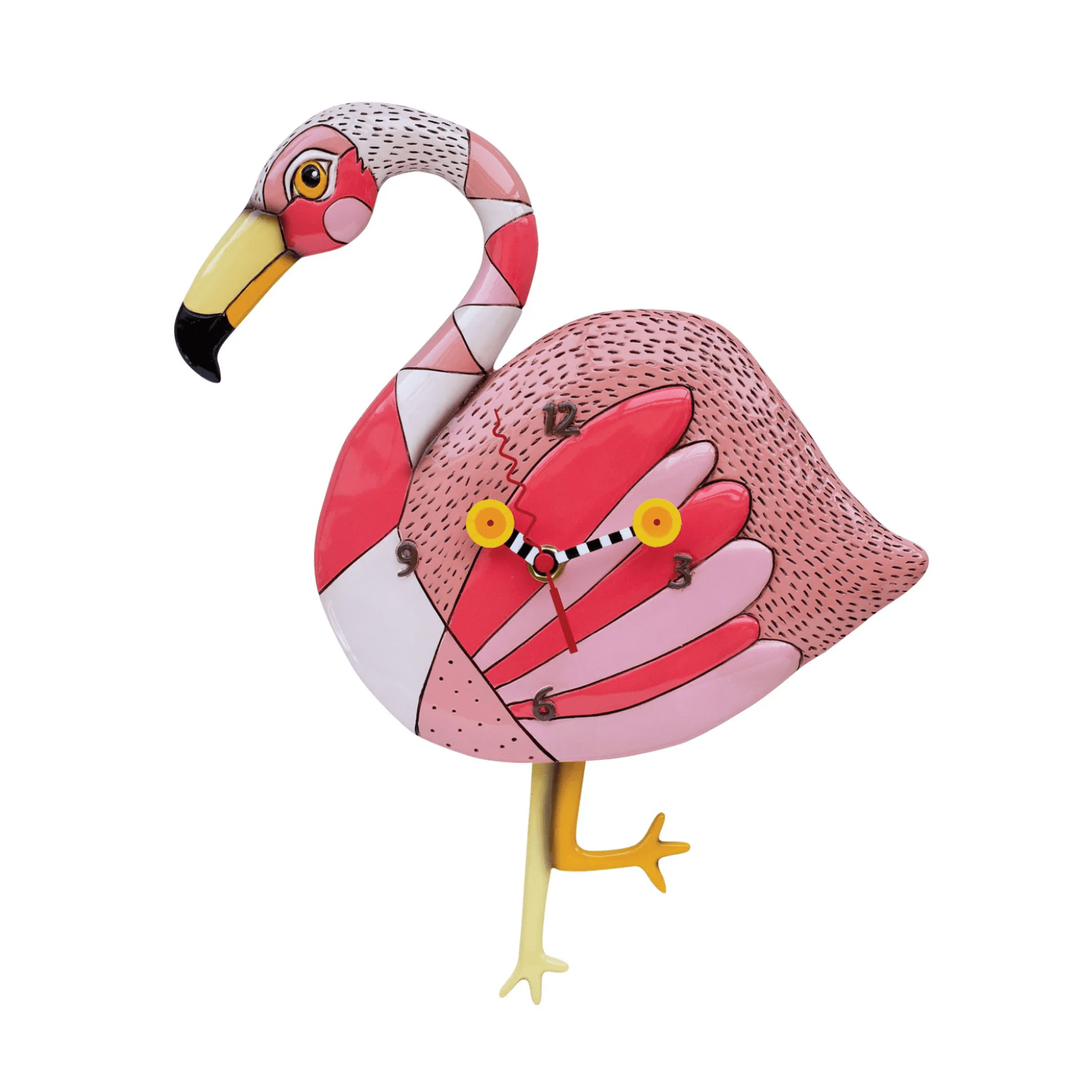 Flamingo Clock - Lizzy G's Fine Gifts