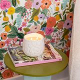 Floral Ceramic Sweet Grace Candle - Lizzy G's Fine Gifts