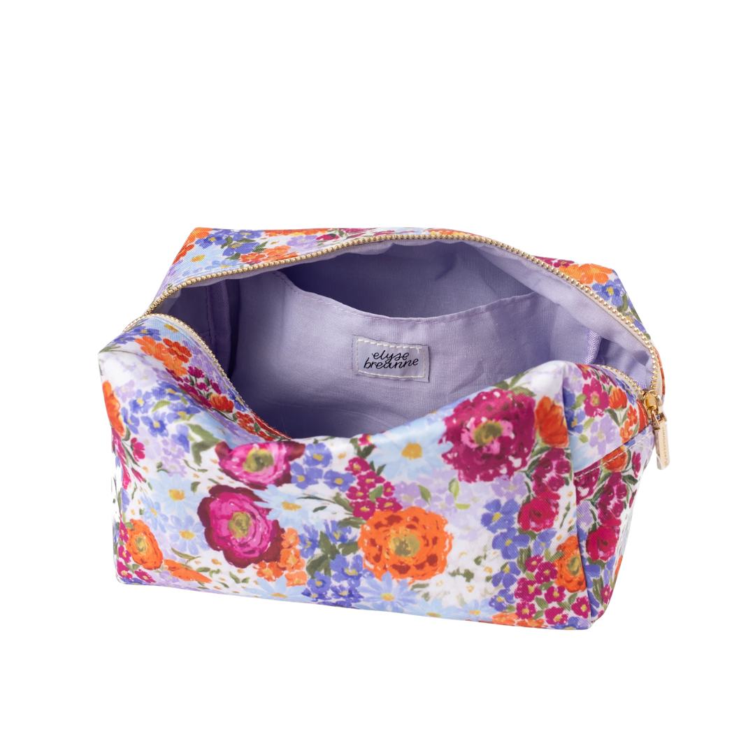 Floral Cosmetic Bag - Lizzy G's Fine Gifts