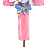 Floral Cross Garden Stake - Lizzy G's Fine Gifts
