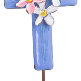 Floral Cross Garden Stake - Lizzy G's Fine Gifts