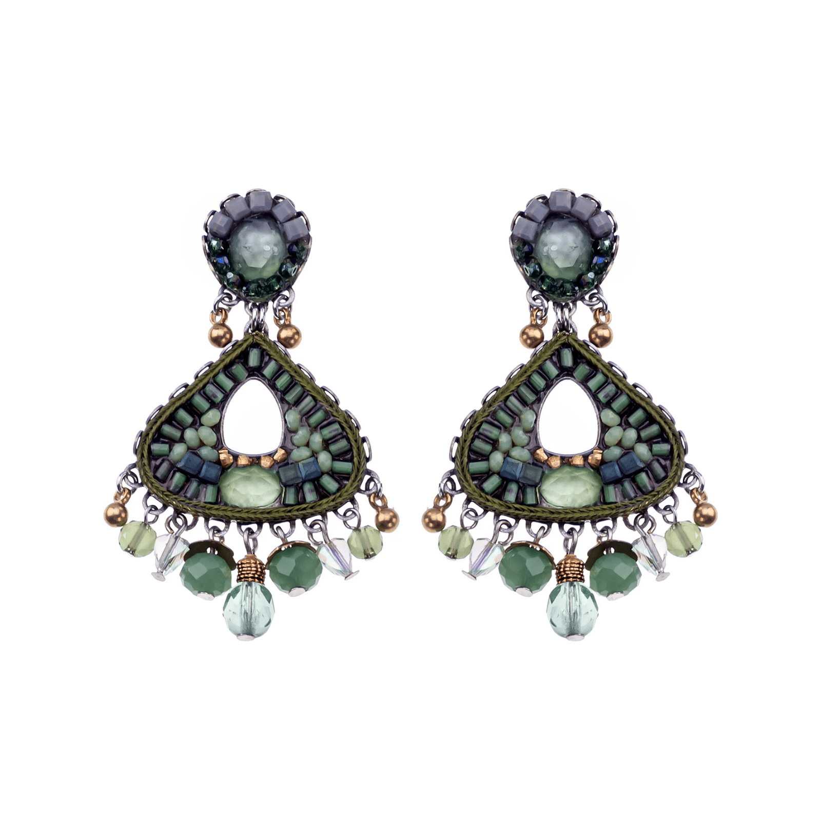 Floria Eucalyptus Earrings - Lizzy G's Fine Gifts
