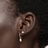 Frida Pearl Huggie Hoops - Lizzy G's Fine Gifts