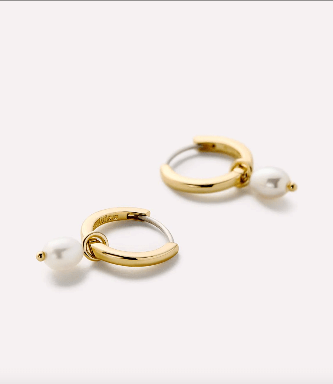 Frida Pearl Huggie Hoops - Lizzy G's Fine Gifts