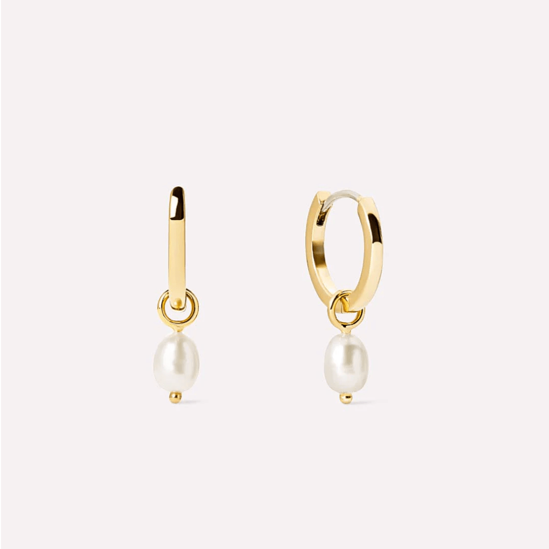 Frida Pearl Huggie Hoops - Lizzy G's Fine Gifts